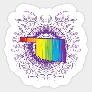 Oklahoma Mandala Pride Sticker